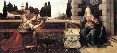 Anunciación (Uffizi) Leonardo da Vinci